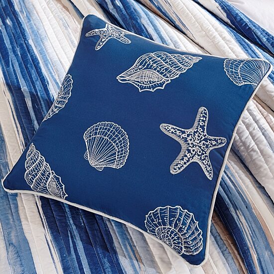 Madison Park Anchorage 6-Pc Printed Quilt Set With Throw Pillows