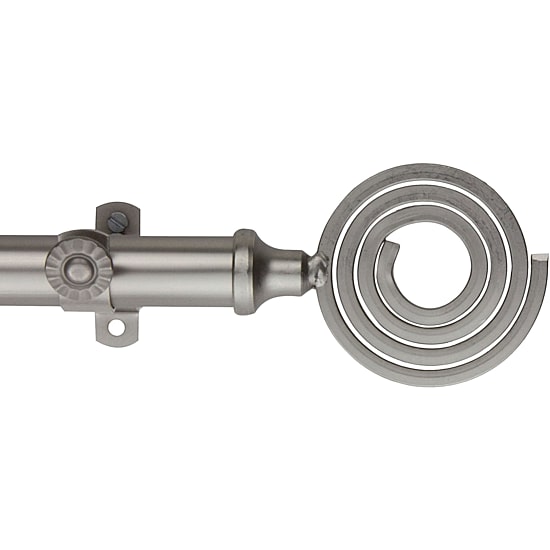 Rod Desyne 13/16" Adjustable Curtain Rod with Coil Finials