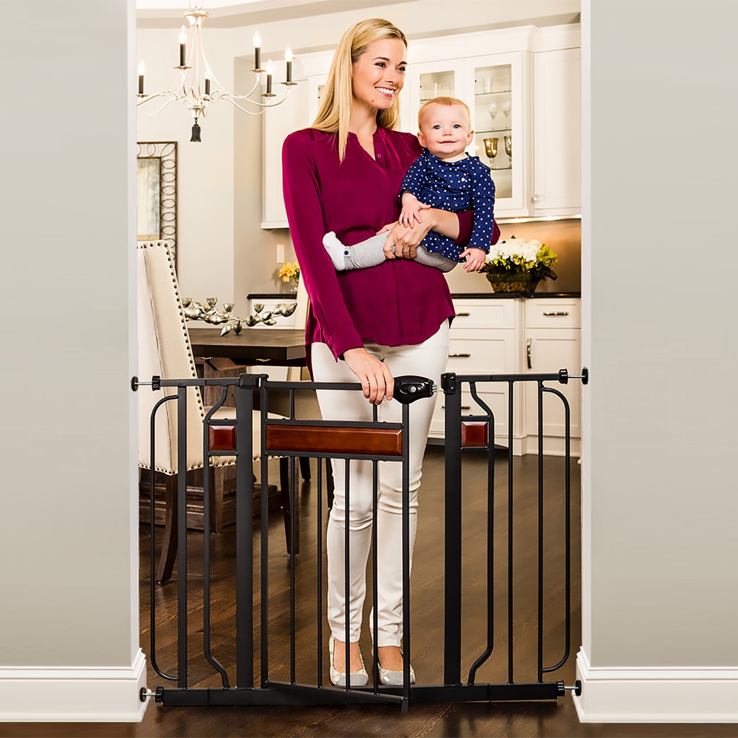 Regalo Home Accents Metal Walk-Through Safety Gate
