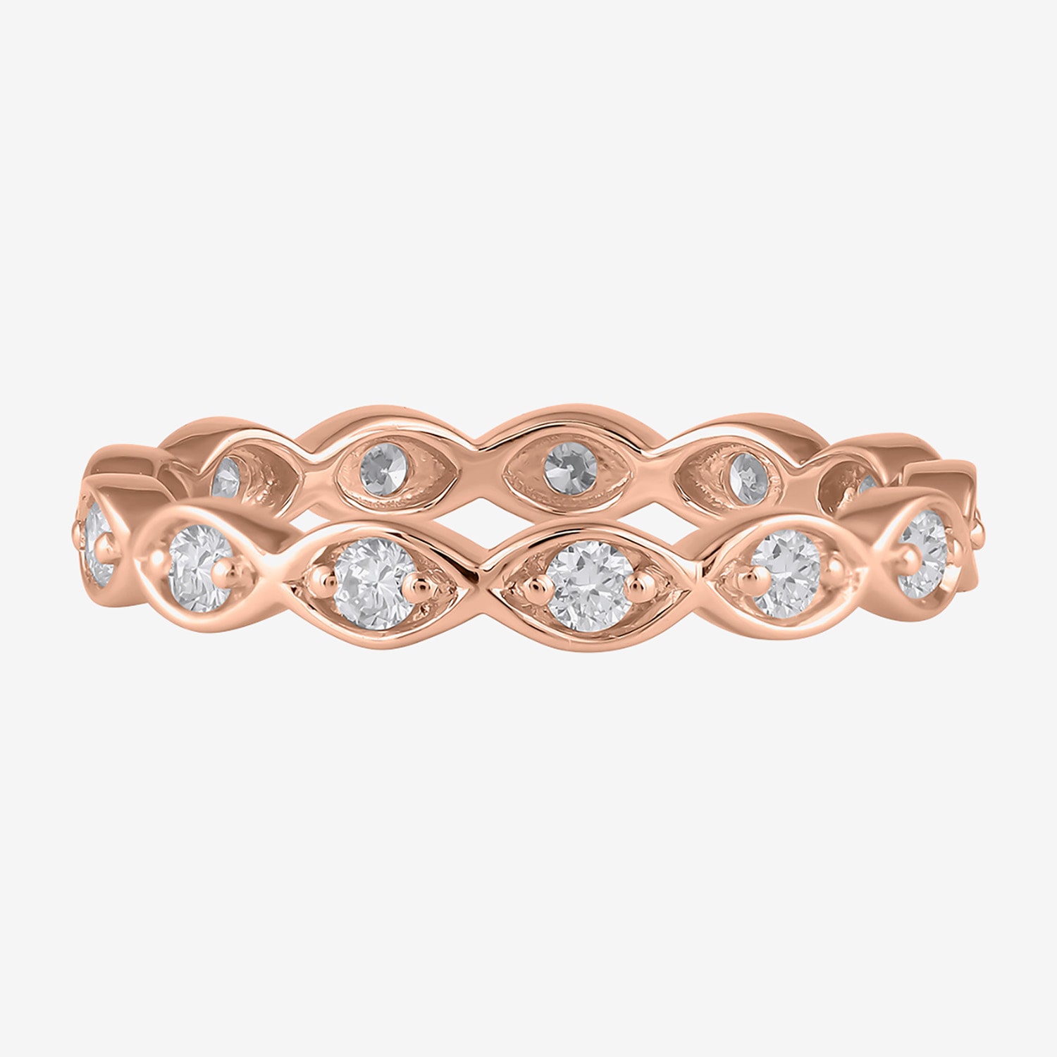 4MM 1 1/2 CT. T.W. Lab-Grown (F / SI2)  Diamond Eternity Band 10K or 14K Gold