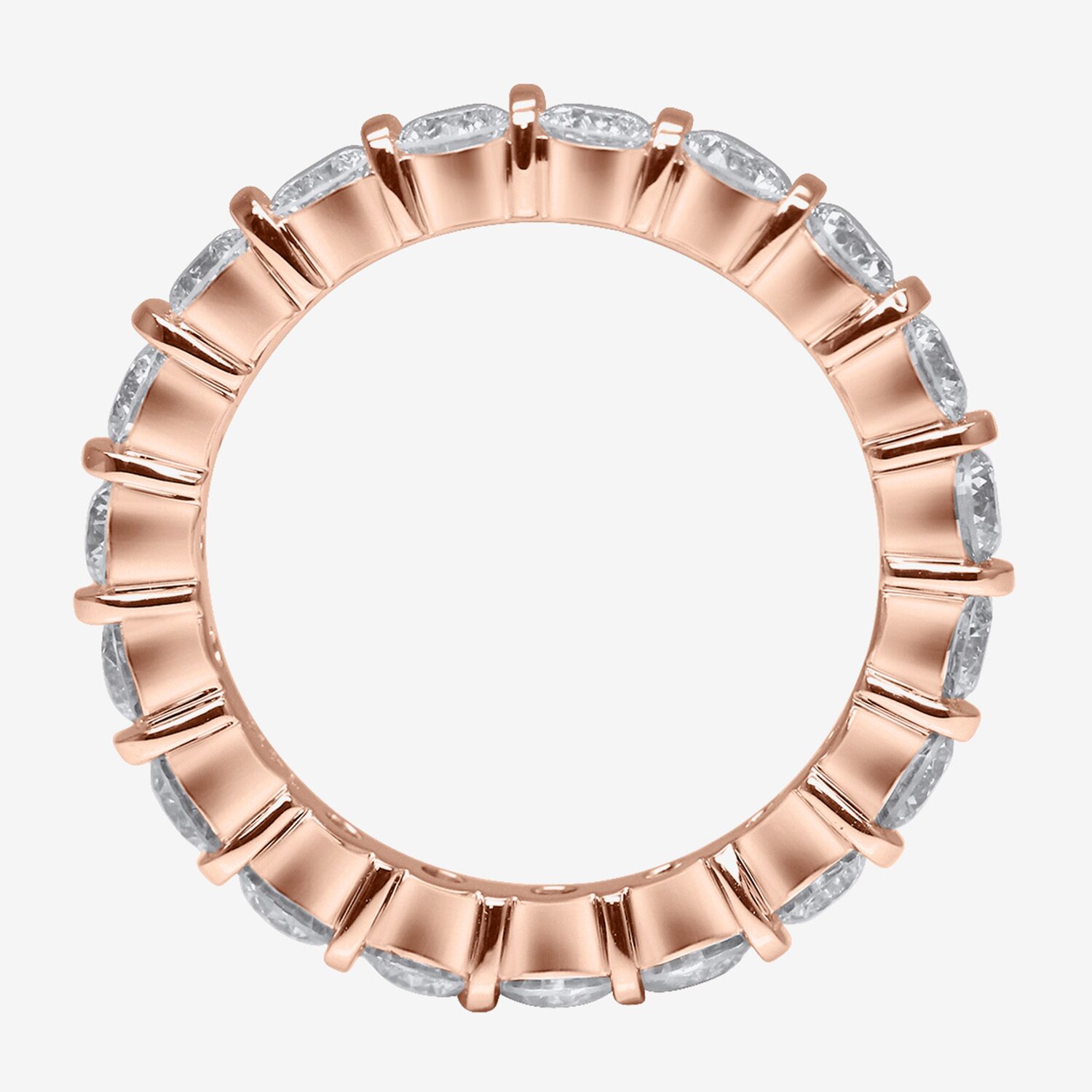 2MM 1/2 CT. T.W. Lab-Grown (F / SI2) Diamond Eternity Band 10K or 14K Gold
