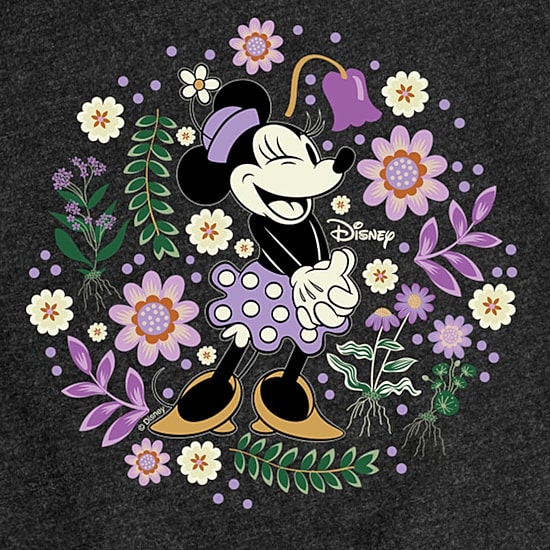 Disney Collection Little & Big Kid Girls Crew Neck Short Sleeve Regular Fit Minnie Mouse Graphic T-Shirt