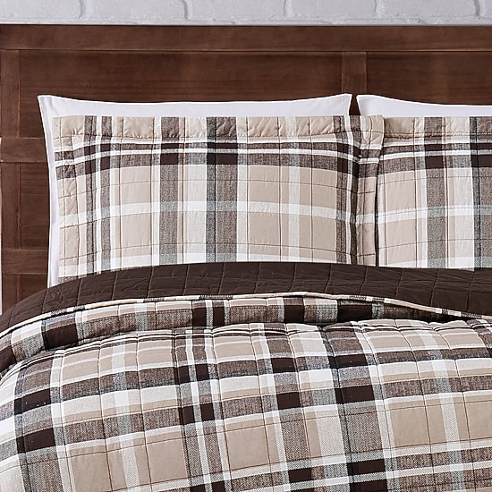 Truly Soft Paulette Plaid Quilt Set