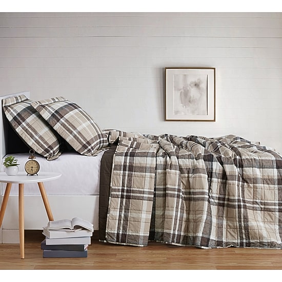 Truly Soft Paulette Plaid Quilt Set