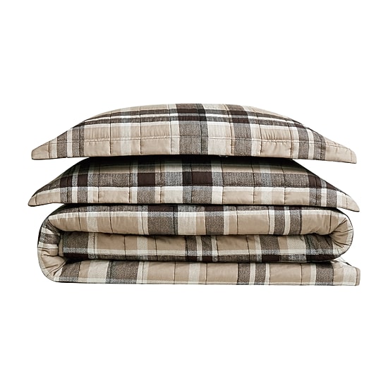 Truly Soft Paulette Plaid Quilt Set