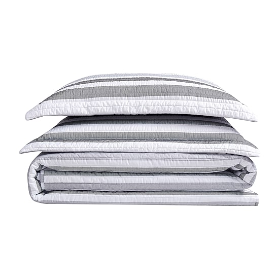Truly Soft Curtis Stripe Quilt Set