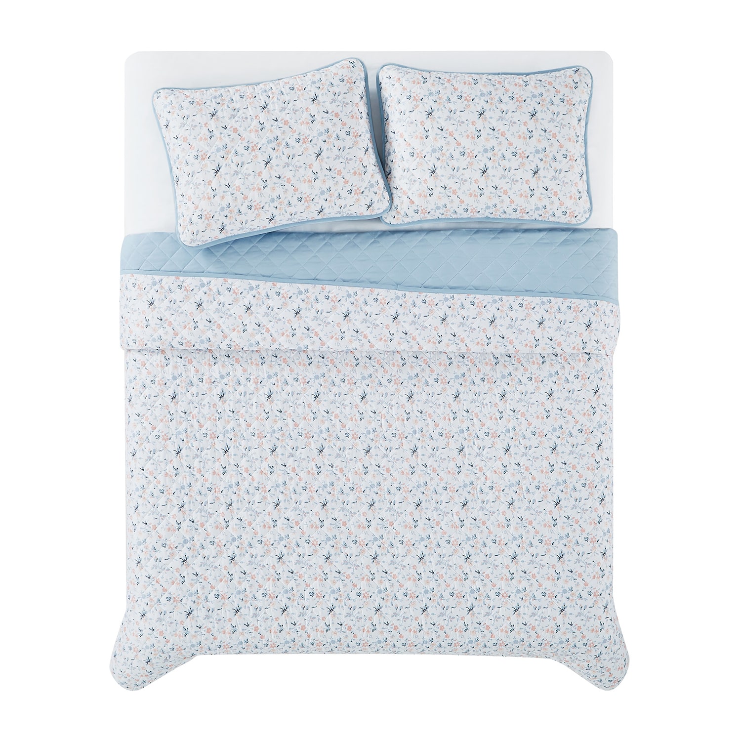 Truly Soft Maine Floral Quilt Set