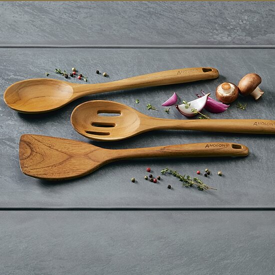 Anolon Teakwood 3-pc. Kitchen Utensil Set