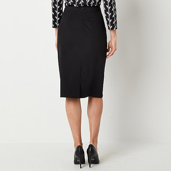 Liz Claiborne Womens Mid Rise Pencil Skirt