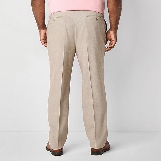 Shaquille O'Neal XLG™ Mens Big and Tall Stretch Fabric Classic Fit Flat Front Suit Pant