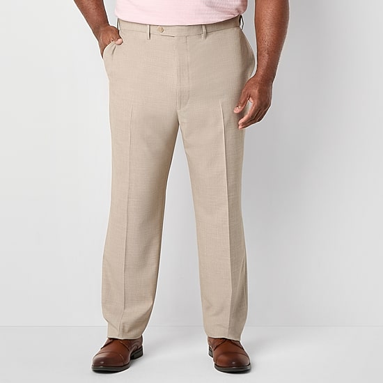 Shaquille O'Neal XLG™ Mens Big and Tall Stretch Fabric Classic Fit Flat Front Suit Pant