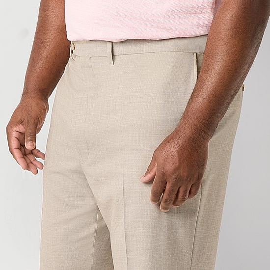 Shaquille O'Neal XLG™ Mens Big and Tall Stretch Fabric Classic Fit Flat Front Suit Pant