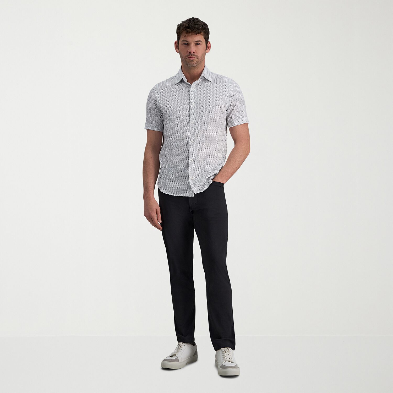Haggar Performance Mens Regular Fit Short Sleeve Polo Shirt