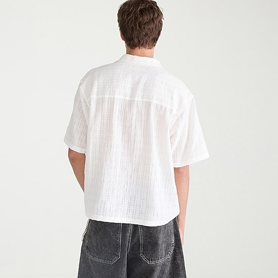 AEROPOSTALE Mens Short Sleeve Boxy Fit Button-Down Shirt