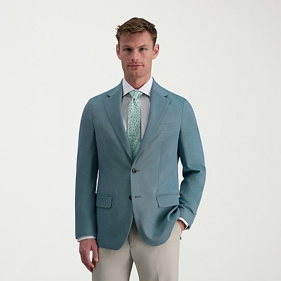 Haggar JMH Mens Plaid Slim Fit Sport Coat
