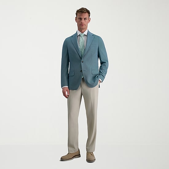 Haggar JMH Mens Plaid Slim Fit Sport Coat