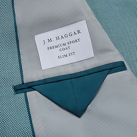 Haggar JMH Mens Plaid Slim Fit Sport Coat