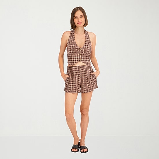 VOLCOM Womens Juniors V Neck Sleeveless Vest