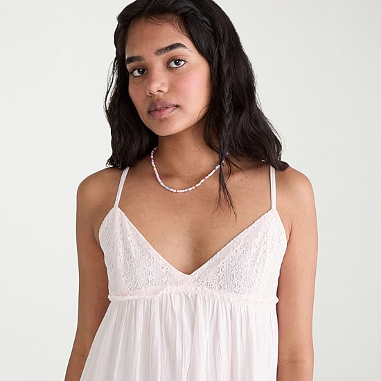 AEROPOSTALE Womens Juniors V Neck Sleeveless Spaghetti Straps Fit + Flare Dress