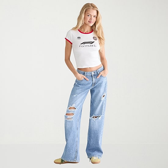 AEROPOSTALE Womens Juniors Crew Neck Short Sleeve Regular Fit Graphic T-Shirt