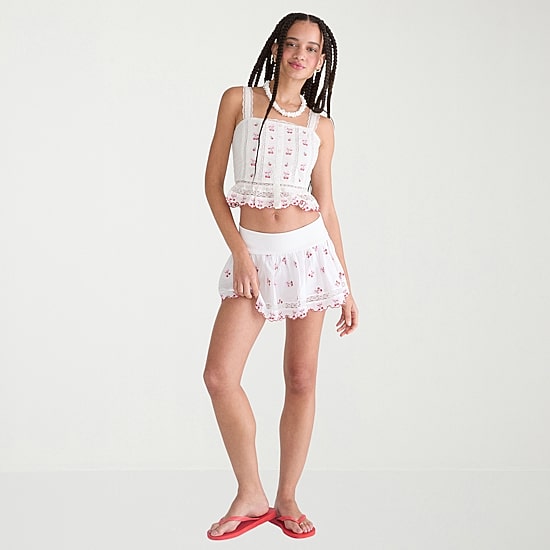 AEROPOSTALE Womens Juniors Mid Rise Flared Skirt