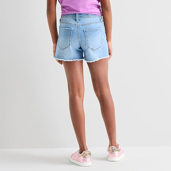 Vanilla Star Big Kid Girls High Rise Denim Short