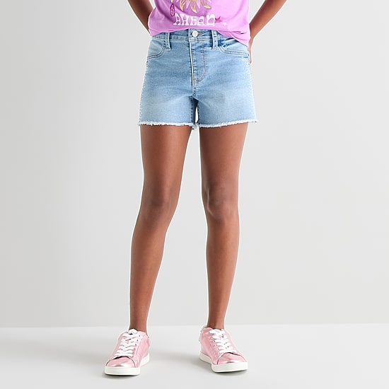 Vanilla Star Big Kid Girls High Rise Denim Short