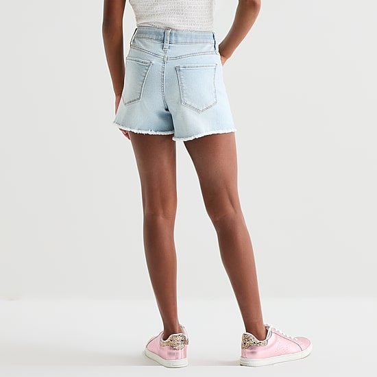 Vanilla Star Big Kid Girls High Rise Denim Short