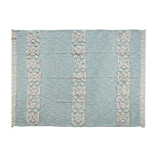 LR Home Mason Bordered Washable Throw