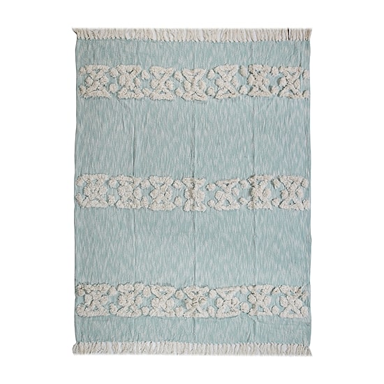 LR Home Mason Bordered Washable Throw