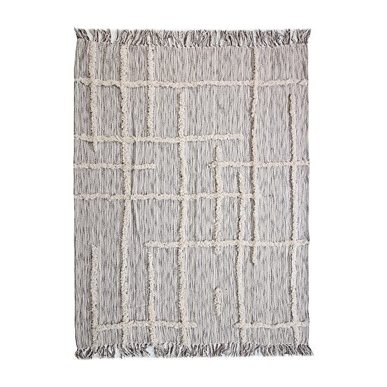 LR Home Ezra Stripe Washable Throw
