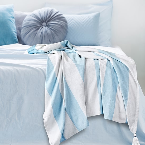 LR Home Monica Stripe Reversible Throw