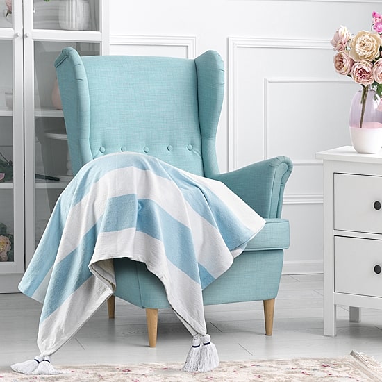 LR Home Monica Stripe Reversible Throw