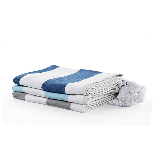 LR Home Monica Stripe Reversible Throw