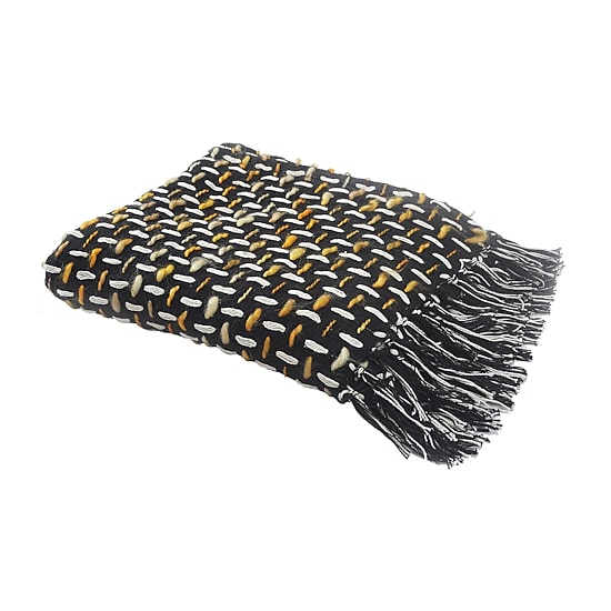 LR Home Rony Geometric Washable Throw
