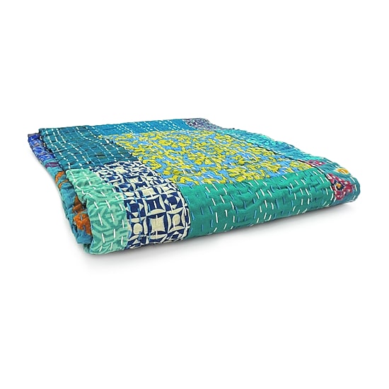 LR Home Kher Patchwork Midweight Throw