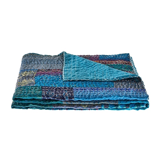 LR Home Kher Patchwork Midweight Throw