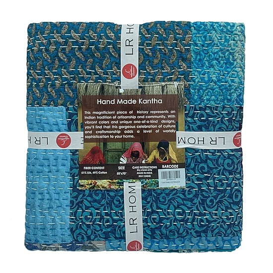 LR Home Kher Patchwork Midweight Throw