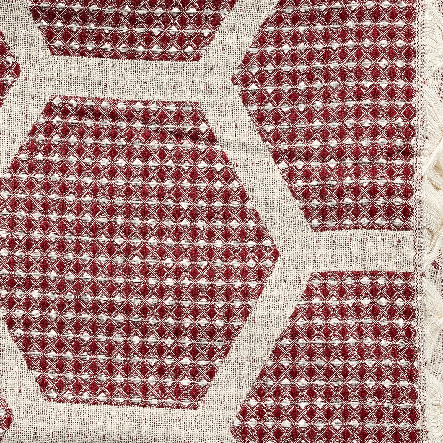 LR Home Ashe Geometric Washable Throw
