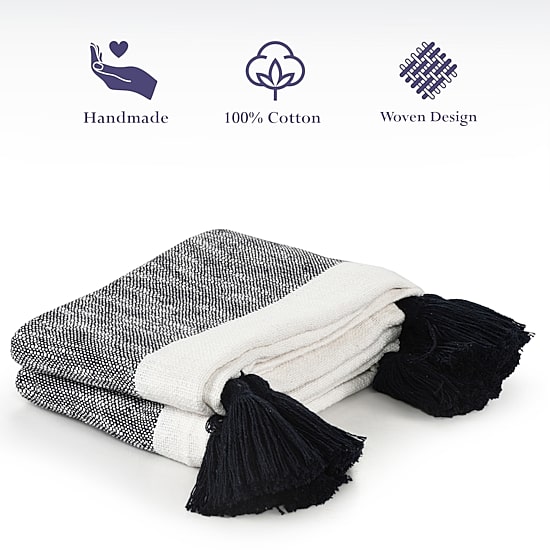LR Home Bolly Stripe Washable Throw