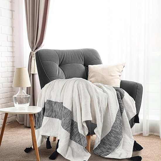 LR Home Bolly Stripe Washable Throw