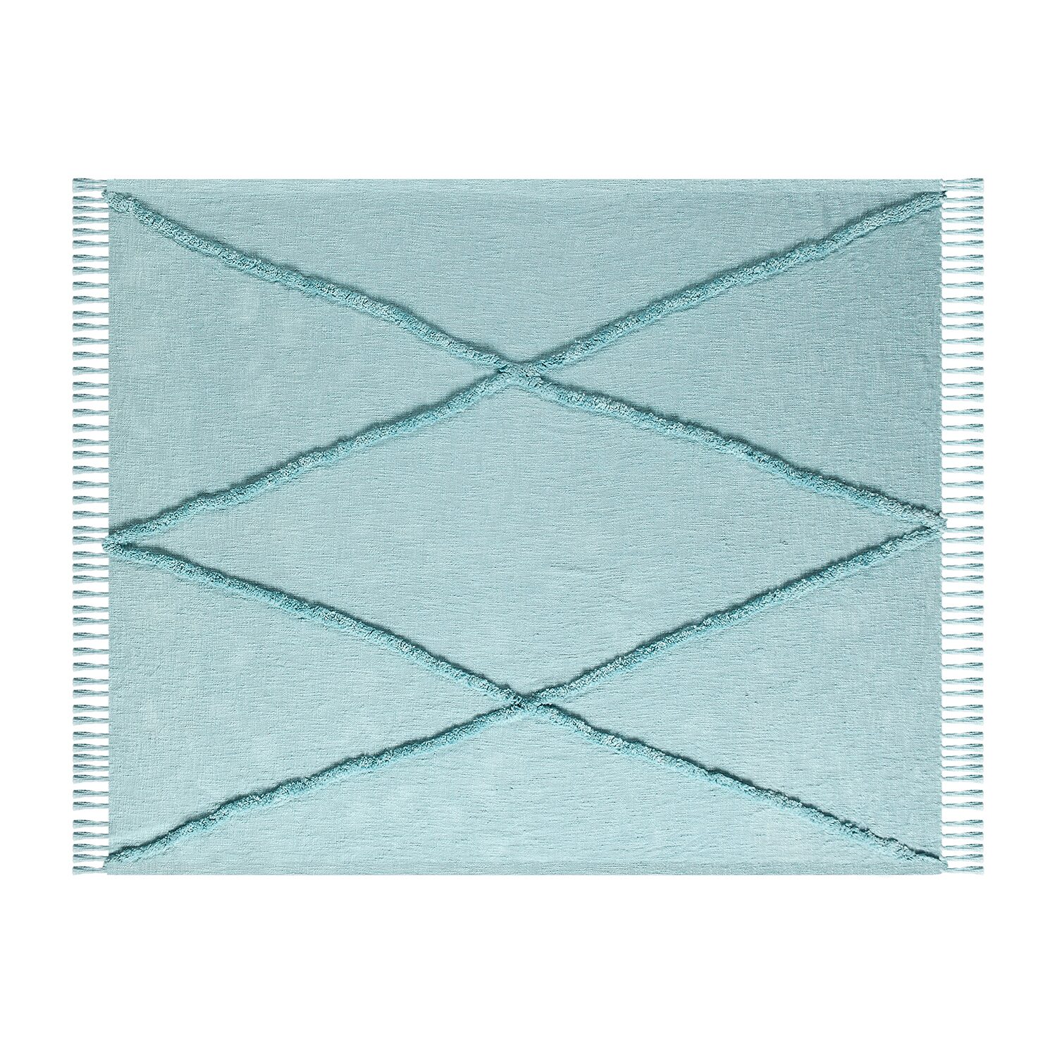 LR Home Iris Diamond Washable Throw
