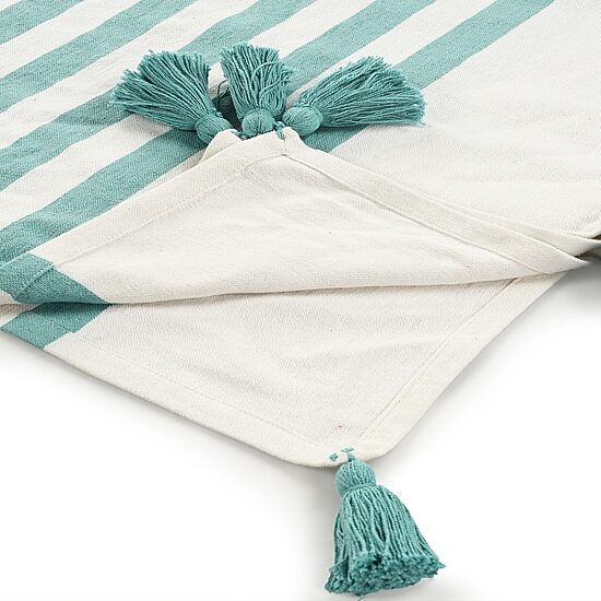 LR Home Hanny Striped Washable Reversible Throw