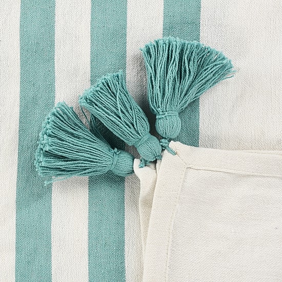 LR Home Hanny Striped Washable Reversible Throw