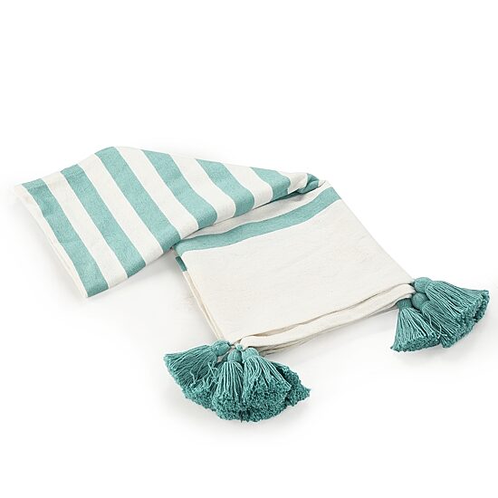 LR Home Hanny Striped Washable Reversible Throw