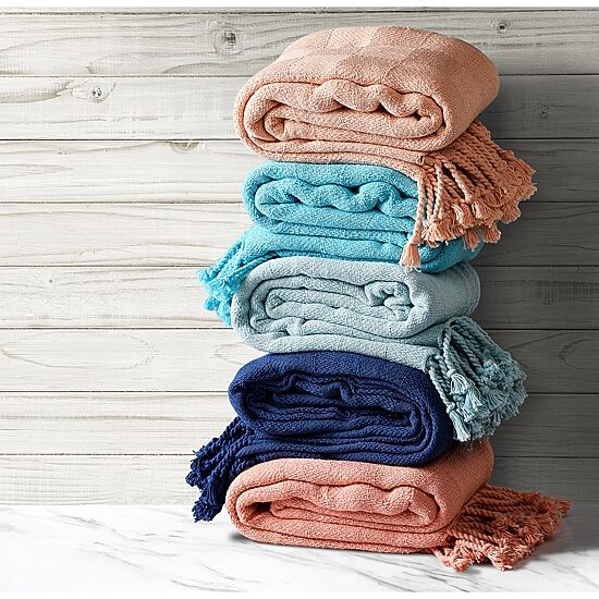 LR Home Wyatt Solid REVERSIBLE Throw