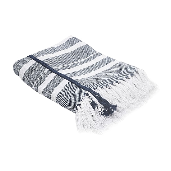 LR Home Adrian Stripe Washable Throw