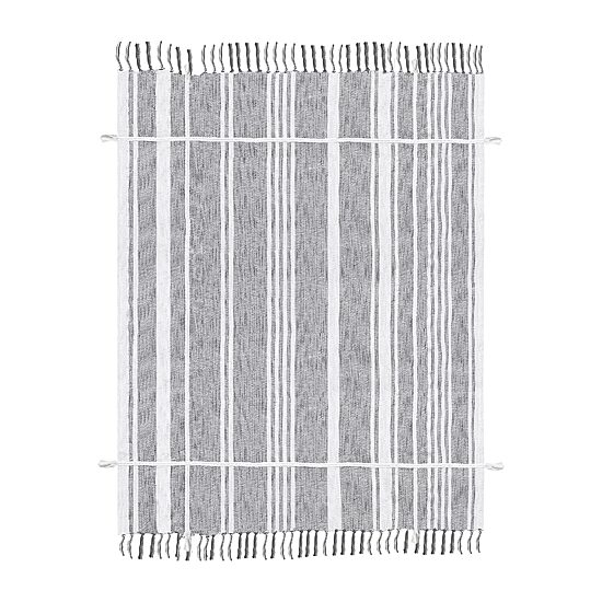 LR Home Cameron Stripe Washable Throw