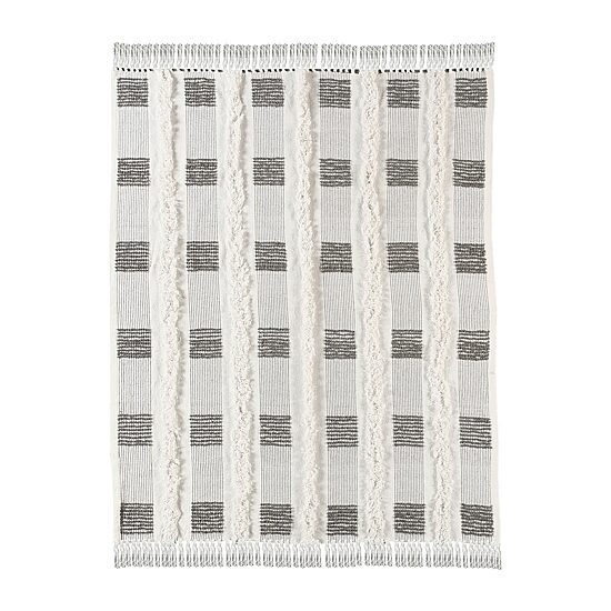 LR Home Wesley Checked Washable Throw
