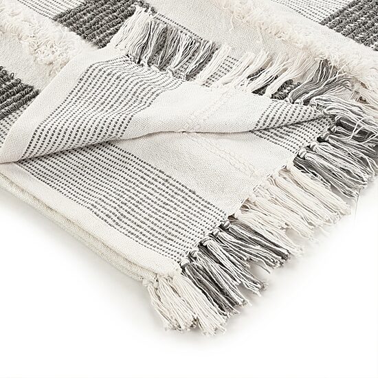 LR Home Wesley Checked Washable Throw